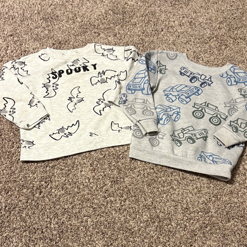 Kids Graphic Sweatshirts - Gray and Blue